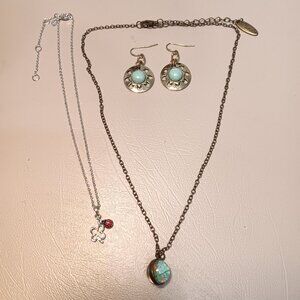 Premier Designs Plunder necklaces & earrings fashion jewelry 3 piece lot
